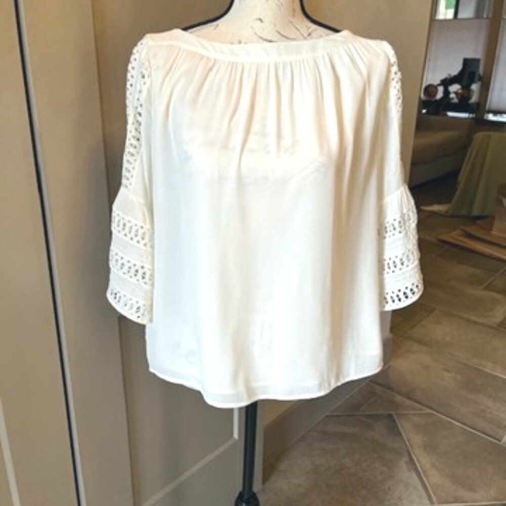 LOFT Blouse-Cream-Small